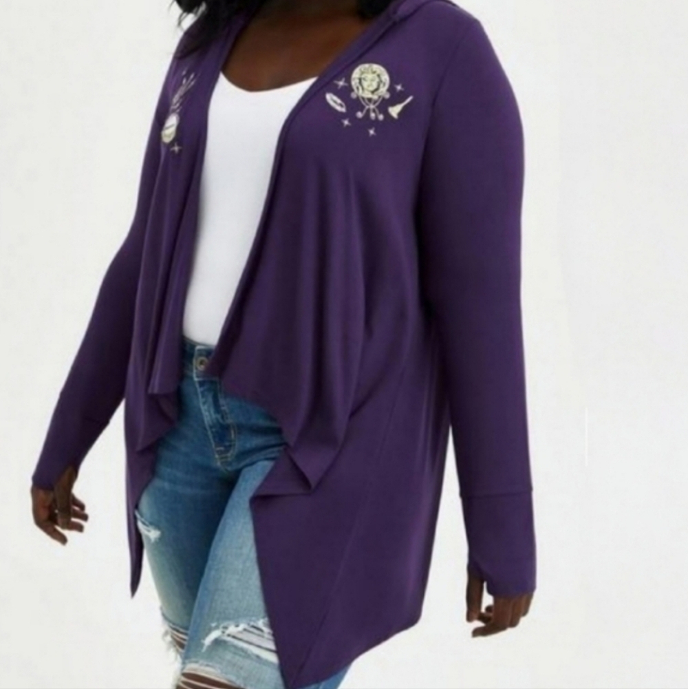Torrid Haunted Mansion Madam Leota Drape Cardigan 1X